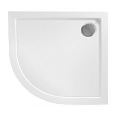 Rea Look brodzik 100x80 cm półokrągły prawy biały REA-K7906