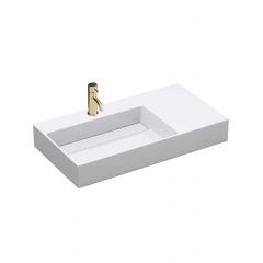 Rea Archi REAU4301 umywalka 89x48 cm prostokątna ścienna-nablatowa biała