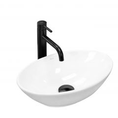 Rea Pamela REAU5804 umywalka 40x27 cm owalna biały