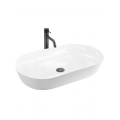 Rea Cleo REAU6215 umywalka 70x39 cm owalna nablatowa biała