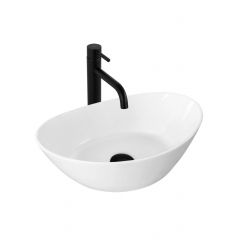 Rea Kate REAU6802 umywalka 45x27 cm owalna nablatowa biała