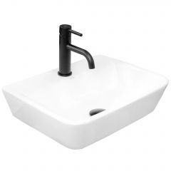 Rea Remi REAU6961 umywalka 45.5x36 cm prostokątna nablatowa biała