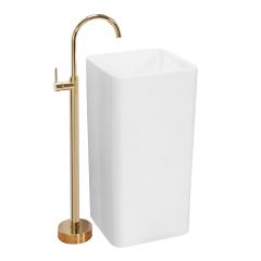 Rea Holly REAU8005 umywalka 40.5x40 cm kwadratowa biały