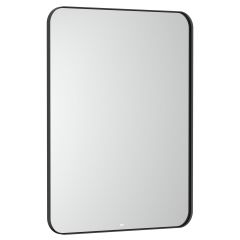 Roca Luna A812421000 lustro 60x80 cm prostokątne z oświetleniem czarny