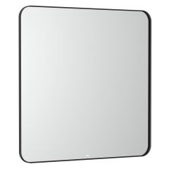 Roca Luna A812422000 lustro 80x80 cm kwadratowe z oświetleniem czarny