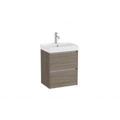 Roca Ona A851682511 umywalka z szafką 50 cm brązową