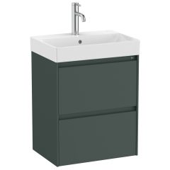 Roca Ona A851682513 umywalka z szafką 50 cm zieloną