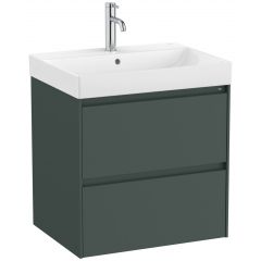 Roca Ona A851688513 umywalka z szafką 50 cm zieloną