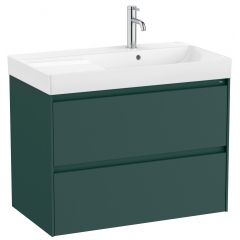 Roca Ona A851690513 umywalka z szafką 80 cm zielony