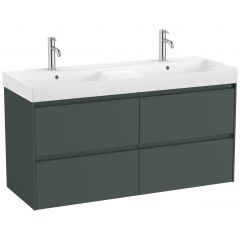 Roca Ona A851694513 umywalka z szafką 120 cm zieloną