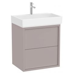 Roca Tura A852026559 umywalka z szafką 80 cm szarą