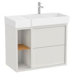Roca Tura A852027558 umywalka z szafką 80 cm białą