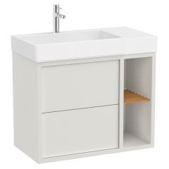 Roca Tura A852028558 umywalka z szafką 80 cm białą