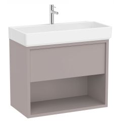 Roca Tura A852030559 umywalka z szafką 80 cm szarą