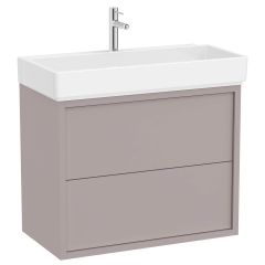 Roca Tura A852033559 umywalka z szafką 80 cm szarą