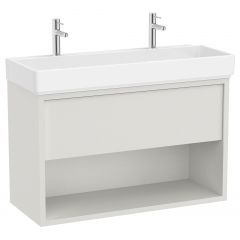 Roca Tura A852038558 umywalka z szafką 100 cm białą