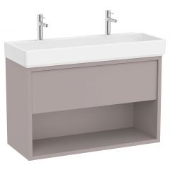 Roca Tura A852038559 umywalka z szafką 100 cm szarą