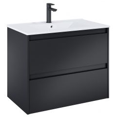 Roca Claudia A857795532 szafka 80x45.6x63.5 cm podumywalkowa wisząca czarna