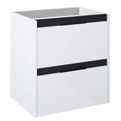 Roca Alpine A857863606 szafka 45.2x58.5x59 cm podumywalkowa wisząca biała-czarna