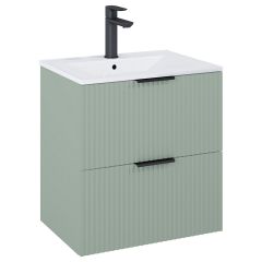 Roca Reef A857954147 szafka 60x45.2x63.5 cm podumywalkowa wisząca zielona