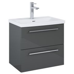 Roca Kwadro A857969153 szafka 60x38.4x53 cm podumywalkowa wisząca antracyt