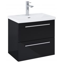 Roca Kwadro A857969351 szafka 60x38.4x53 cm podumywalkowa wisząca czarna