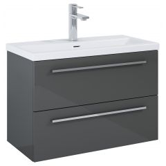 Roca Kwadro A857970153 szafka 79.8x38.4x53 cm podumywalkowa wisząca antracyt