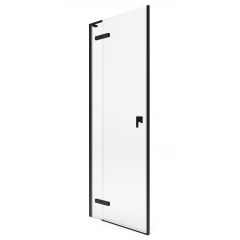 Roca Metropolis-N AMP0816016M drzwi prysznicowe 160 cm uchylne czarny mat/szkło przezroczyste