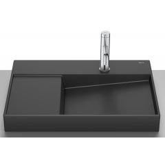 Roca Horizon A32727408B umywalka 60x42 cm nablatowa czarna