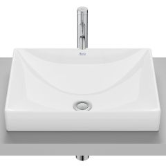Roca Ona A32768K000 umywalka 50x40 cm prostokątna nablatowa biała
