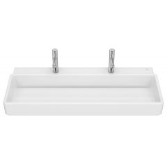 Roca Tura A327699S00 umywalka 100x43 cm prostokątna ścienna-nablatowa biała