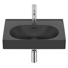 Roca Meridian A327741080 umywalka 55x46 cm prostokątna ścienna-meblowa czarna