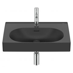 Roca Meridian A327742080 umywalka 60x46 cm prostokątna ścienna-meblowa czarna