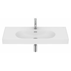 Roca Meridian A327746620 umywalka 100x46 cm prostokątna ścienna-meblowa biała