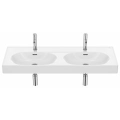 Roca Meridian A327747000 umywalka 120x46 cm owalna ścienna-meblowa biała