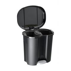 Rotho Duo Paso 1760108080 pojemnik na odpady 20 l czarny