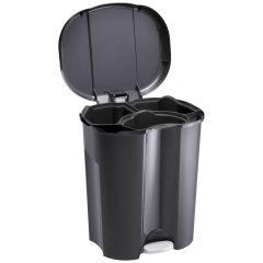 Rotho Trio 1761108851 pojemnik na odpady 40 l czarny