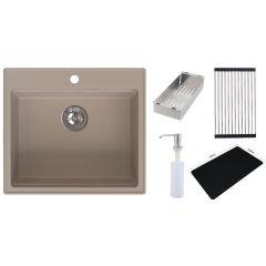 Ruvetti Absol 60 3001ABBE60W zlewozmywak granitowy 56x50 cm beżowy