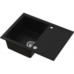 Ruvetti Axel 3001AXBC140W zlewozmywak granitowy 68x49.5 cm czarny