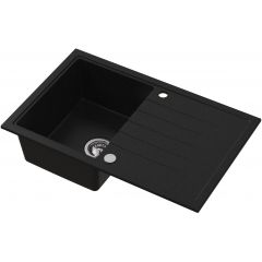 Ruvetti Axel 3001AXBC160W zlewozmywak granitowy 79x50 cm czarny