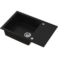 Ruvetti Axel 3001AXBC160XLW zlewozmywak granitowy 78x50 cm czarny