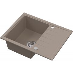 Ruvetti Axel 3001AXBE120W zlewozmywak granitowy 65x50 cm beżowy