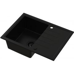 Ruvetti Axel 3001AXFB140W zlewozmywak granitowy 68x49.5 cm czarny