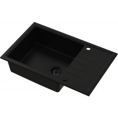 Ruvetti Axel 3001AXFB160XLW zlewozmywak granitowy 78x50 cm czarny