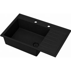 Ruvetti Axel 160 K 3001AXKFB160KW zlewozmywak granitowy 79x50 cm czarny