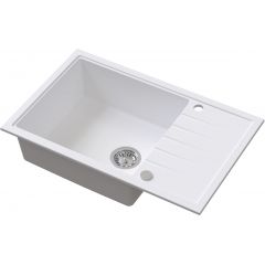 Ruvetti Axel 3001AXWH160XLW zlewozmywak granitowy 78x50 cm biały