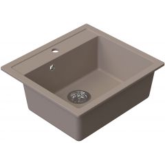 Ruvetti Ditto 3001DBE60W zlewozmywak granitowy 56x51 cm beżowy