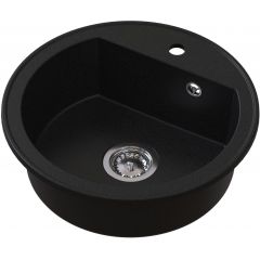 Ruvetti Ditto 3001DRBCW zlewozmywak granitowy 51x51 cm czarny