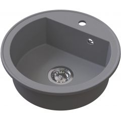 Ruvetti Ditto 3001DRGRW zlewozmywak granitowy 51x51 cm szary/grafitowy/onyx