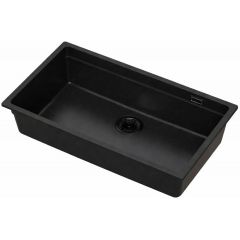 Ruvetti Latios 3001LAFB80P zlewozmywak granitowy 74.5x43.5 cm czarny